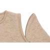 Merino wollen slaapzak met afritsbare mouwen -  Merino wol felted natural